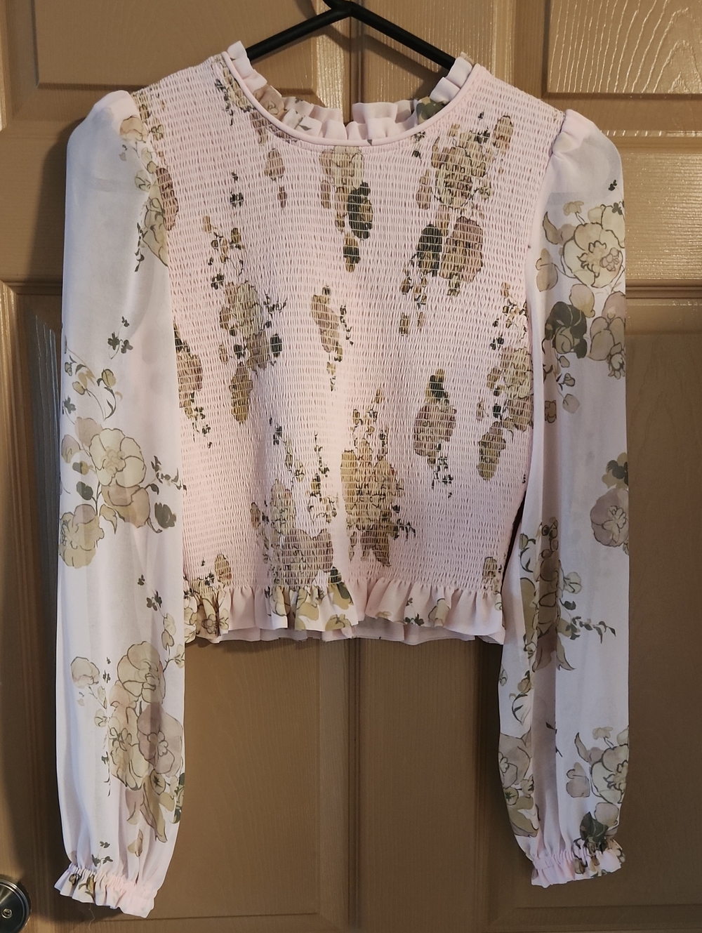 Wilfred Pink Floral Blouse Sz Med